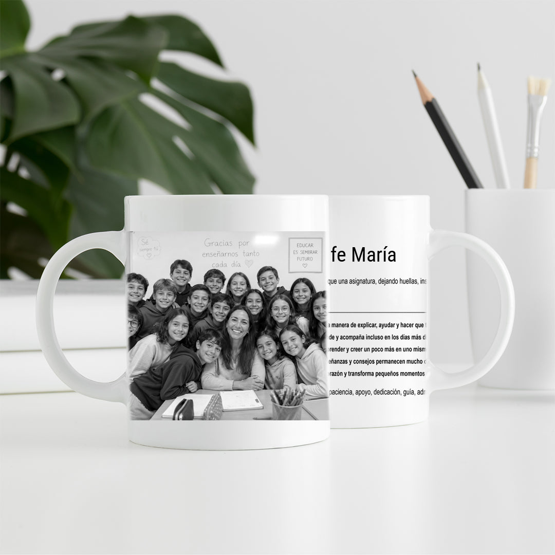 Taza Personalizada Significado Profesor/a