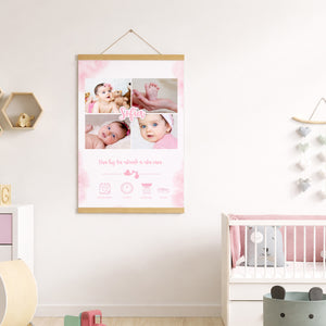 Foto Colgante datos nacimiento niña