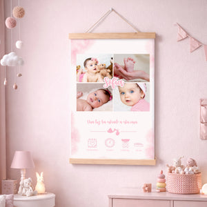 Foto Colgante datos nacimiento niña