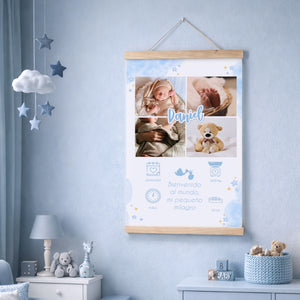 Foto Colgante datos nacimiento niño