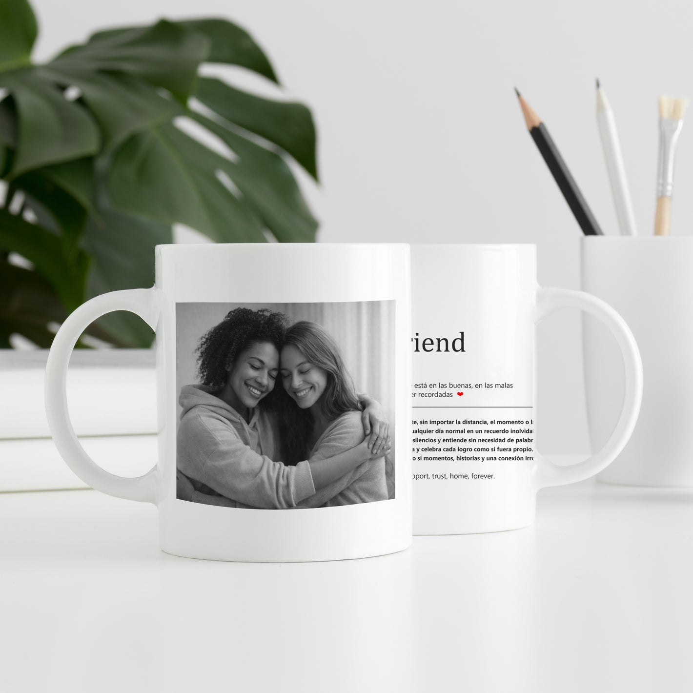 Taza personalizada significado " My best friend "