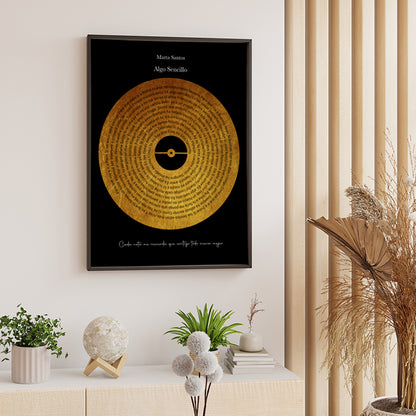 Vinilo Personalizado Pizarra-Oro