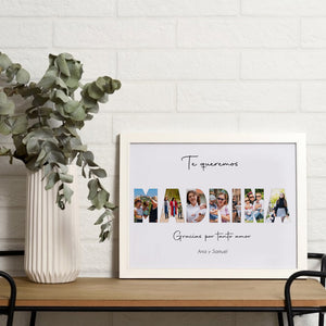 Cuadro Personalizado con Fotos para Madrina- Regalo original para Madrina