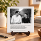 Azulejo Personalizado con Foto en Blanco y Negro y Definición de Amistad