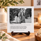 Azulejo Personalizado con Foto en Blanco y Negro y Definición de Hermana