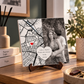 Azulejo Personalizado con Mapa, Foto y Dedicatoria