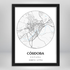 Mapa Ciudad Personalizable circular
