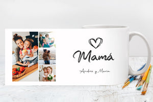 Taza con Fotos para Mamá – Regalo Personalizado con Tu Nombre