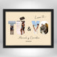 Cuadro Horizontal Tú y Yo Personalizado - Regalo para parejas