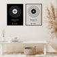 Vinilo Personalizado letra canción