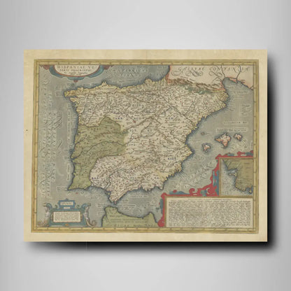 Mapa de Época Mod. 05- Mapa de la Hispania Antigua en Madera MDF