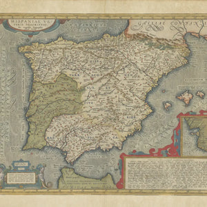 Mapa de Época Mod. 05- Mapa de la Hispania Antigua en Madera MDF